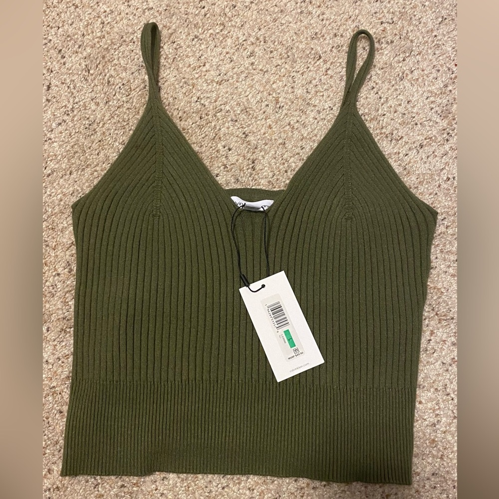 Calvin Klein green tank top